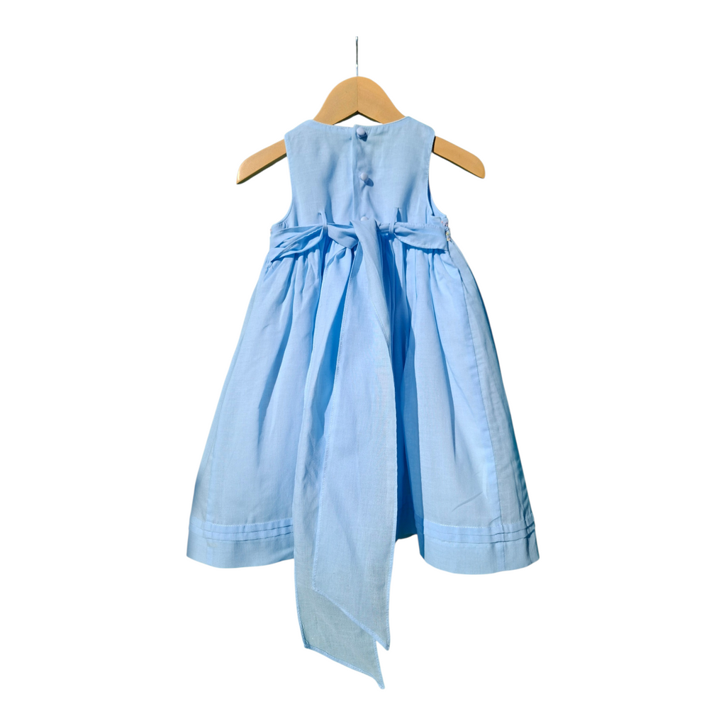 Robe de cérémonie bleu ciel, robe pour fille 2 ans