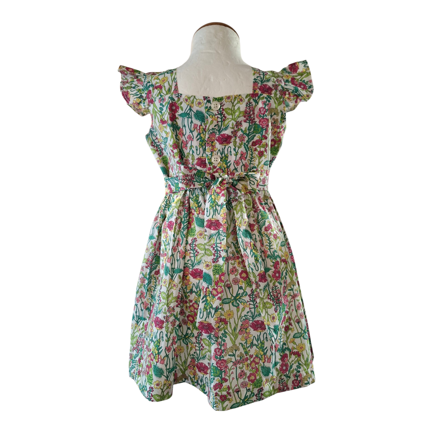 Robe Liberty Garden avec petites manches volantées.