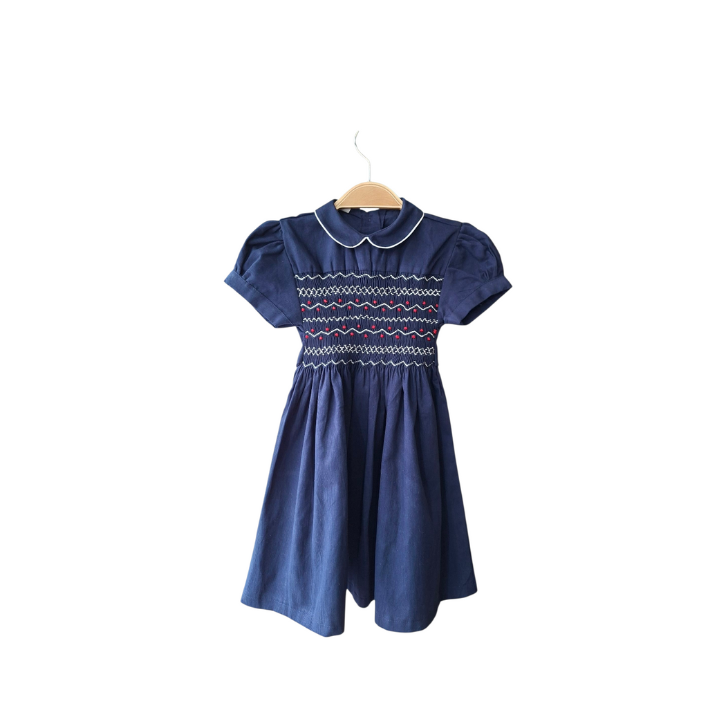 Robe Bleu en tissu piqué Bleu marine