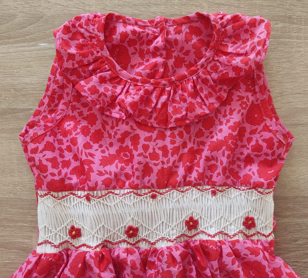 Robe à smocks en Liberty