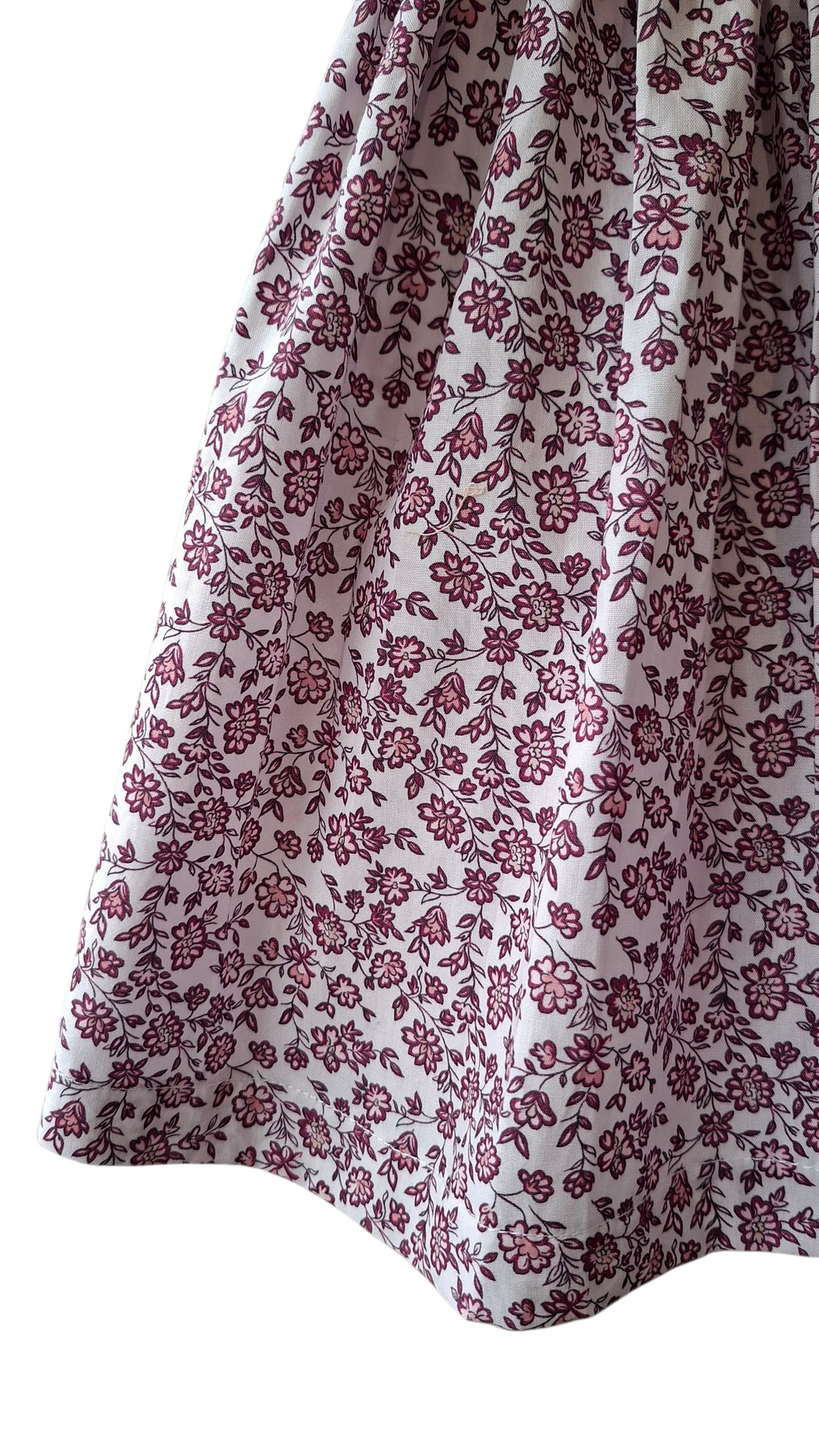 Robe à smocks Lila / parme avec col claudine