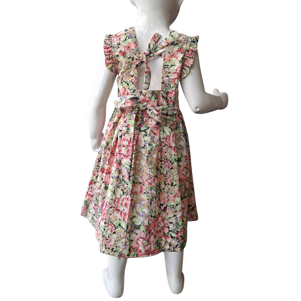 Robe à smocks fleurie. 2 ans et 4 ans