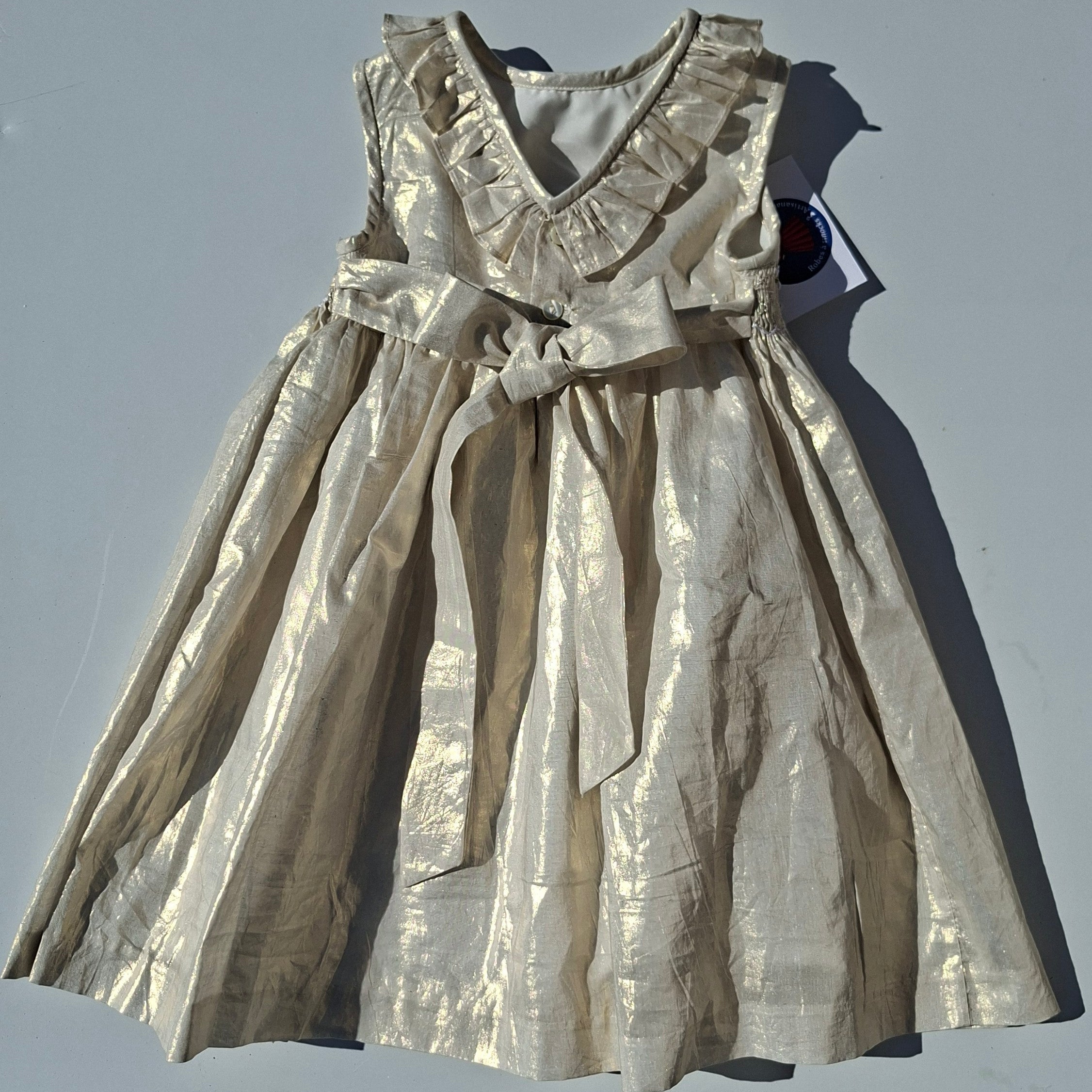 Robe de Cérémonie Irisée à Smocks