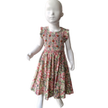 Robe à smocks fleurie. 2 ans et 4 ans